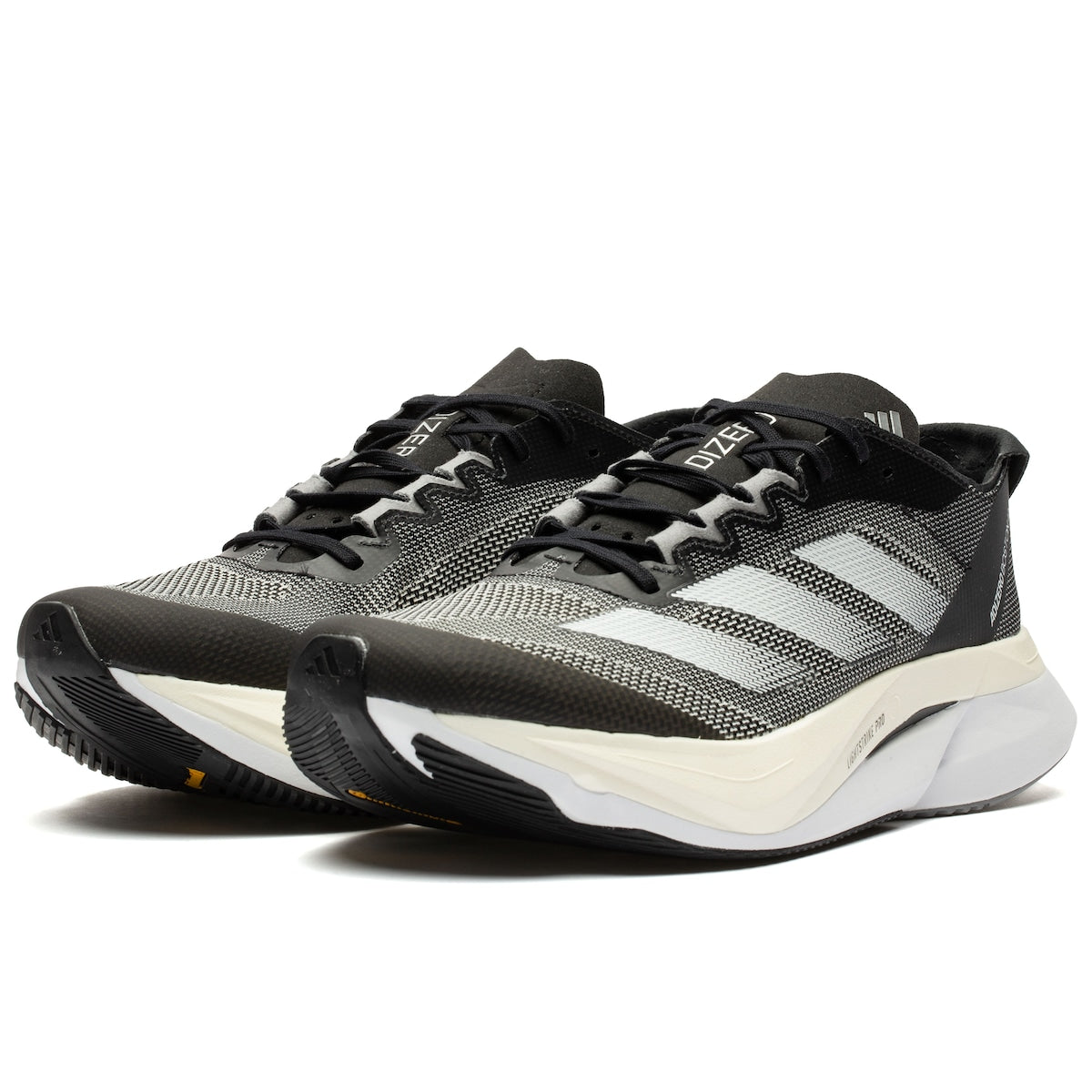 Adidas Adizero Boston 12 - BLACK WHITE