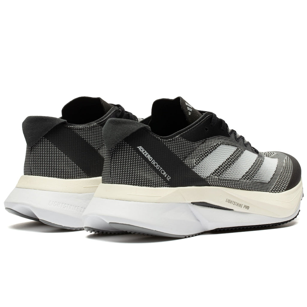 Adidas Adizero Boston 12 - BLACK WHITE