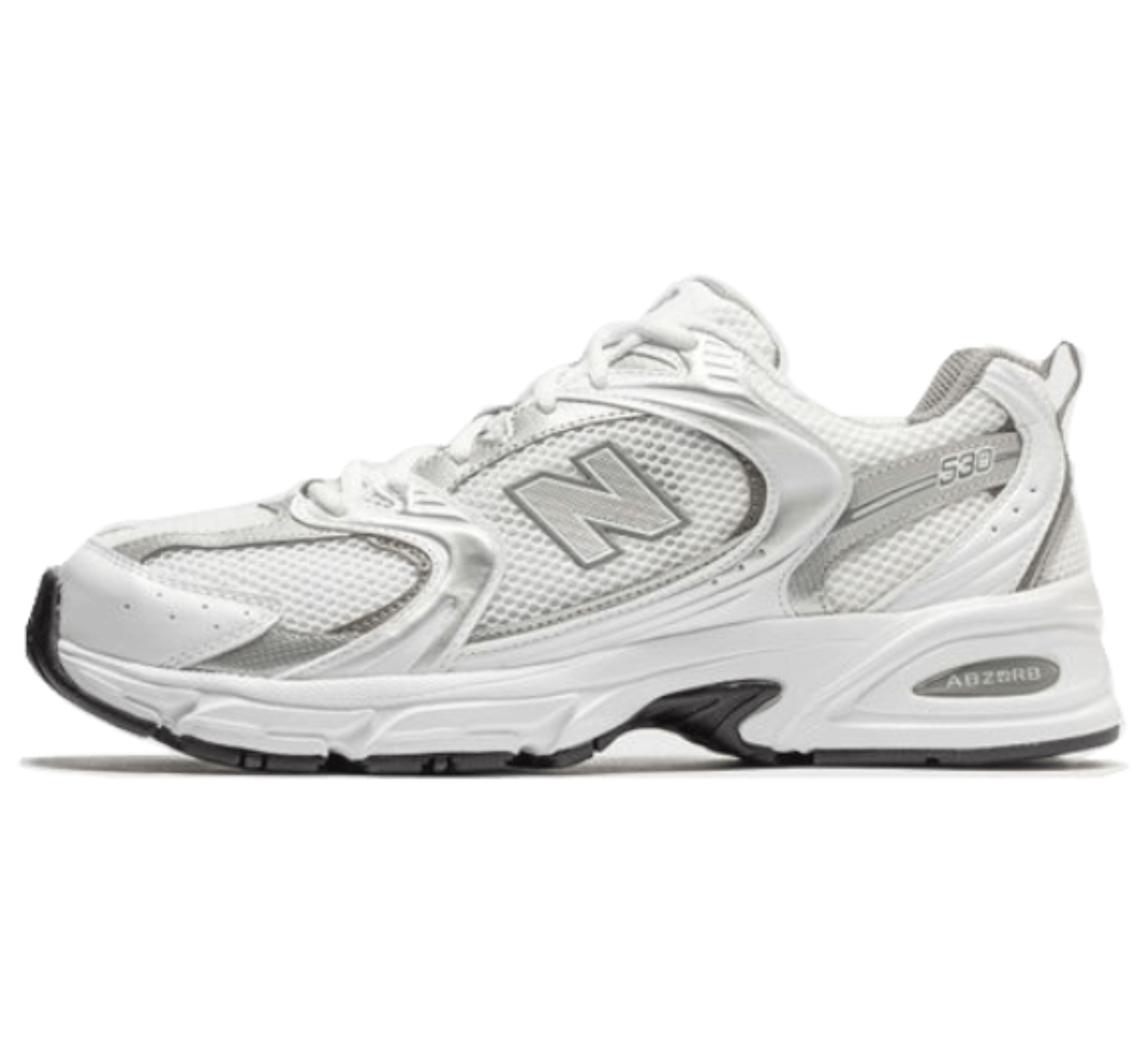New Balance 530 White Silver Metallic