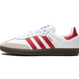 Adidas Samba Vegan "White and Better Scarlet"
